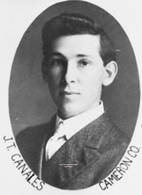 Legislative portrait for Rep. José Tomás Canales.  Courtesy Legislative Reference Library, https://lrl.texas.gov/legeleaders/members/memberdisplay.cfm?memberID=2588