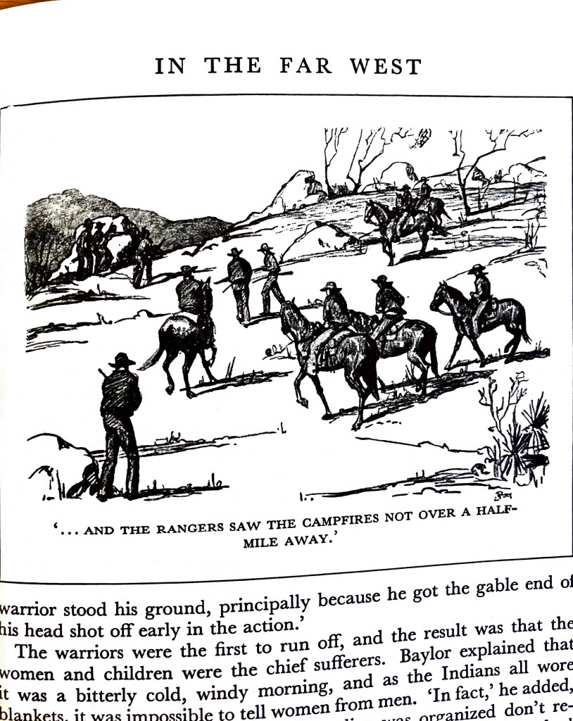 In the Far West: ‘and the Rangers saw the campfires not over a half-mile away’