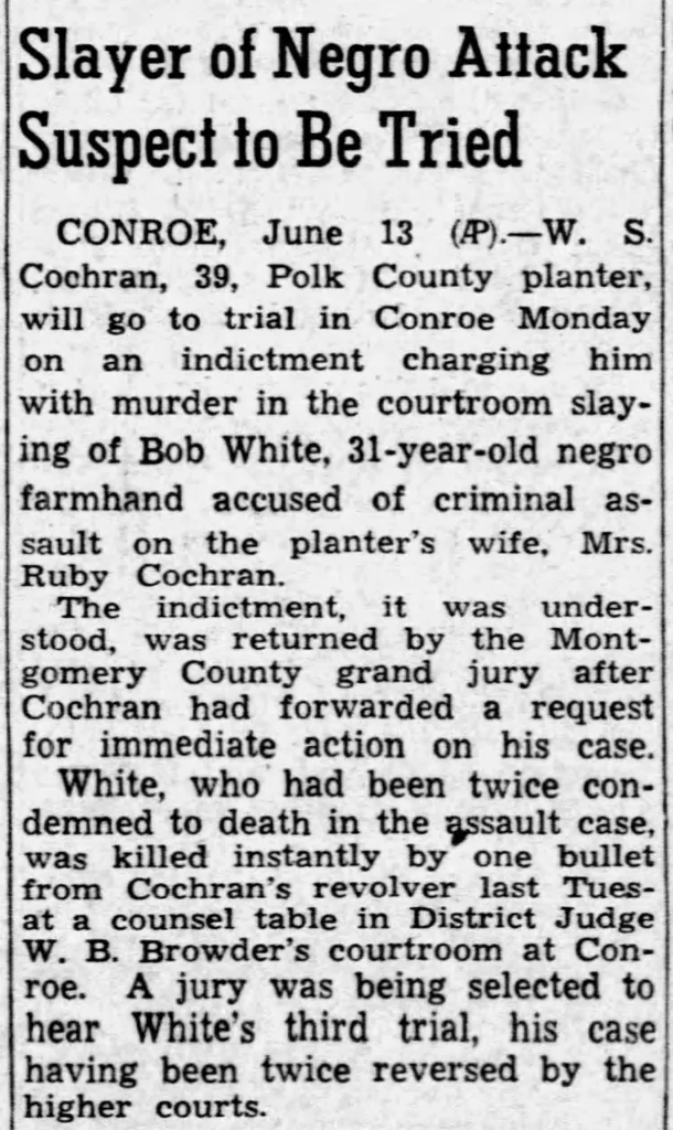 “Slayer of Negro Attack Suspect to Be Tried,” Fort Worth Star-Telegram, June 14, 1941.